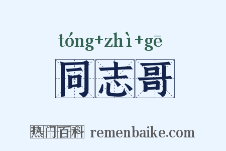 同志哥是什么意思的图片